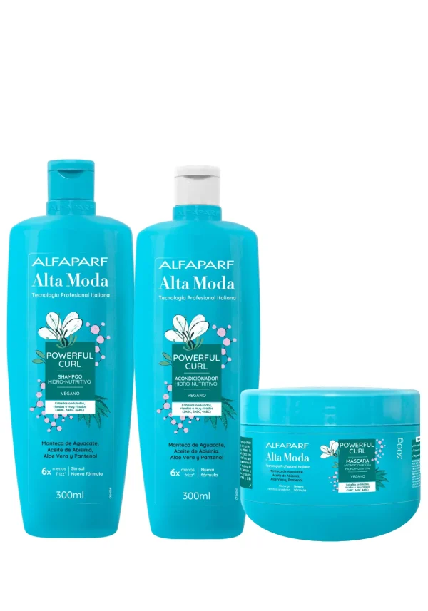 Powerful Curls Shampoo 300ml + Acondicionador 300ml + Mascarilla 300ml