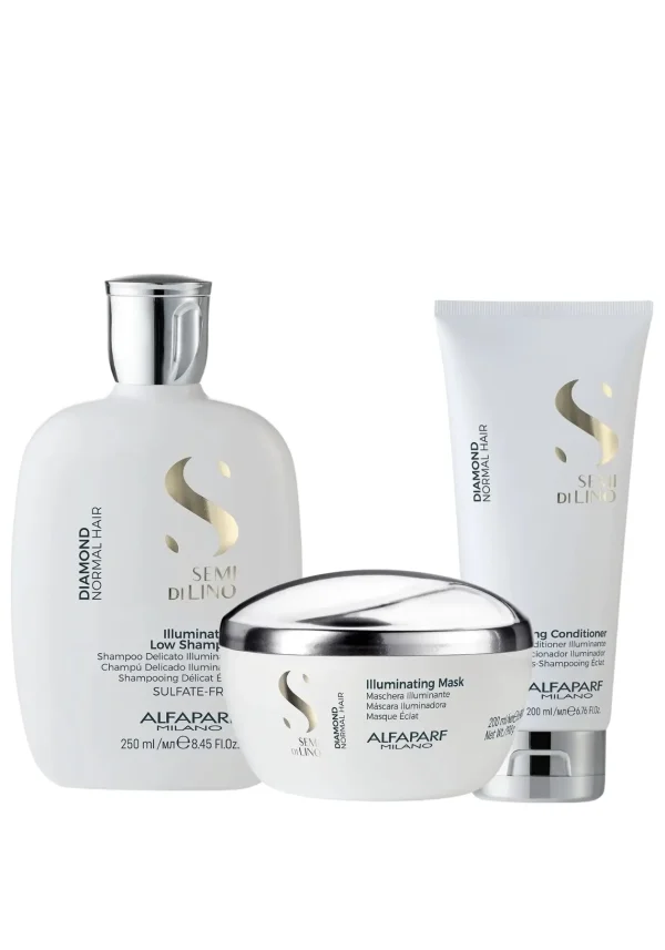 Diamond Shampoo 250ml + Mascarilla 200ml + Acondicionador 200ml