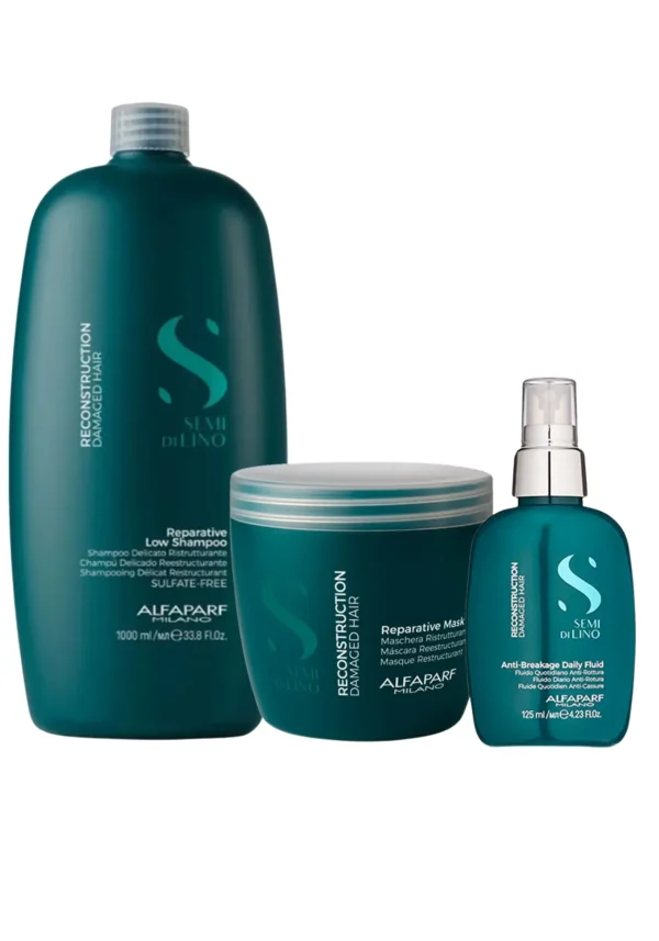 Reconstruction Shampoo 1000 ml + Mascarilla 500ml + Fluido 125ml