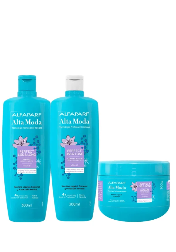 Lisos Perfectos Shampoo 300ml + Acondicionador 300ml + Mascarilla 300ml