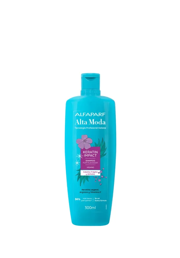 Shampoo Keratin Impact 300 ml | Reparación y Brillo