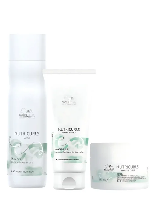 Nutricurls Shampoo 250ml + Acondicionador 200ml + Mascarilla 150ml