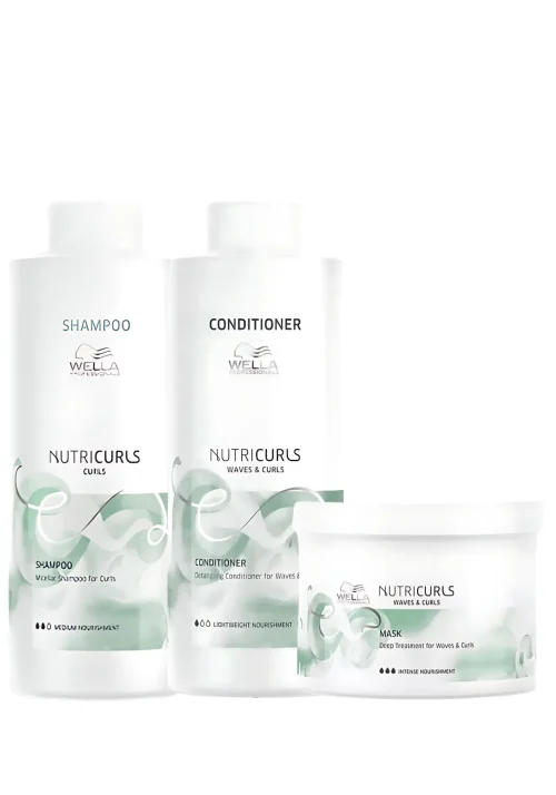 Nutricurls Shampoo 1000ml + Acondicionador 100ml + Mascarilla 500ml