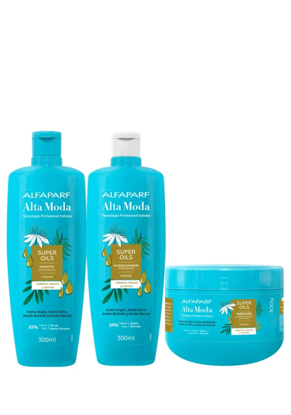 Oils Shampoo 300ml + Acondicionador 300ml + Mascarilla 300ml