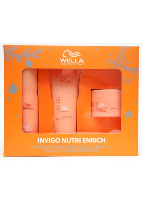 Pack Nutritivo Wella Invigo Nutri-Enrich | Shampoo 250 ml + Acondicionador 200 ml + Mascarilla 150 ml
