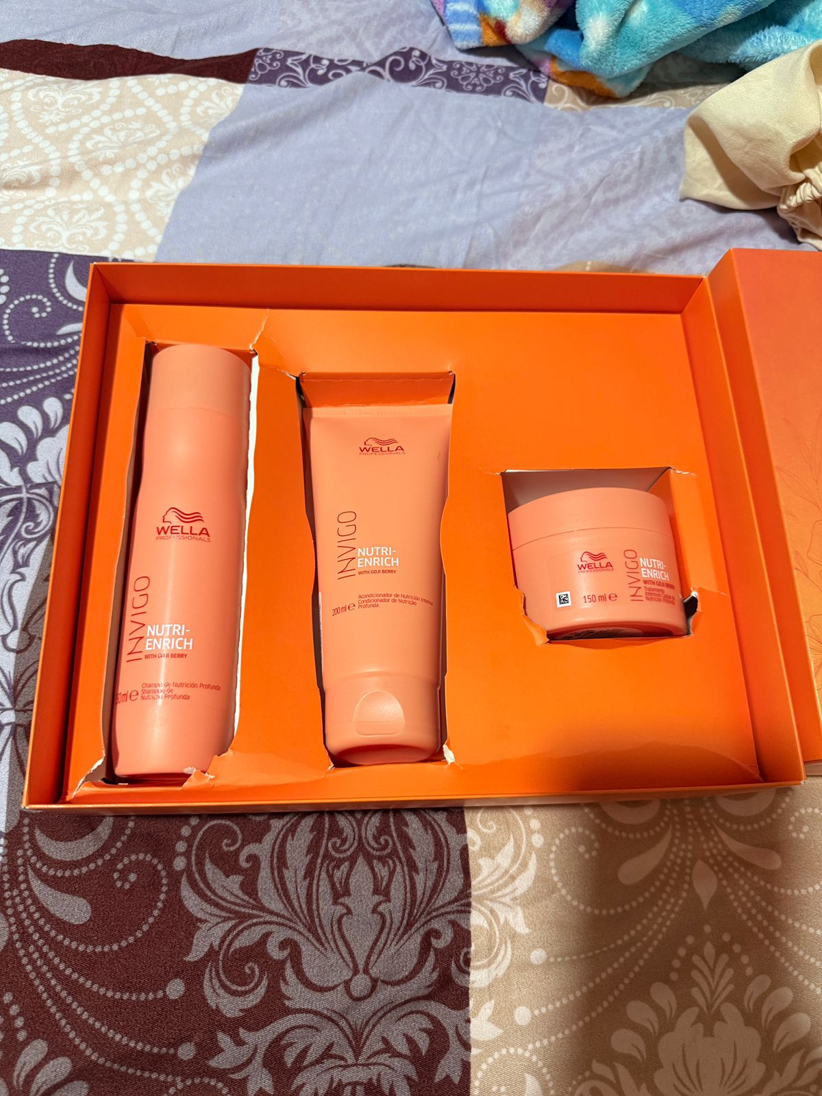 Pack Nutritivo Wella Nutri-Enrich | Shampoo 250 ml + Acondicionador 200 ml + Mascarilla 150 ml